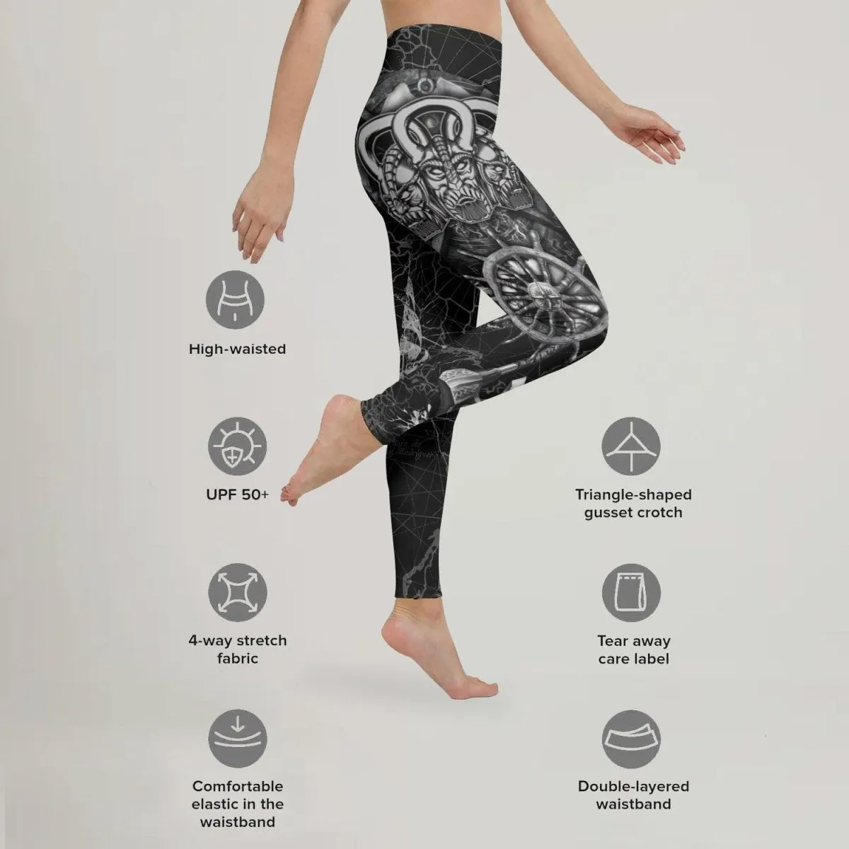 Viking Pirate Ship Leggings