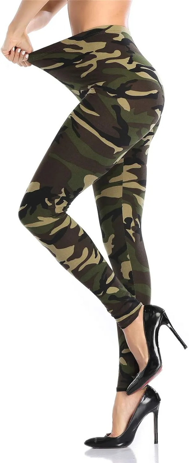 VOGUEMAX Womens Ankle Length Leggings Buttery Soft High Waisted Stretch Basic Solid Full Length Leggings Pants