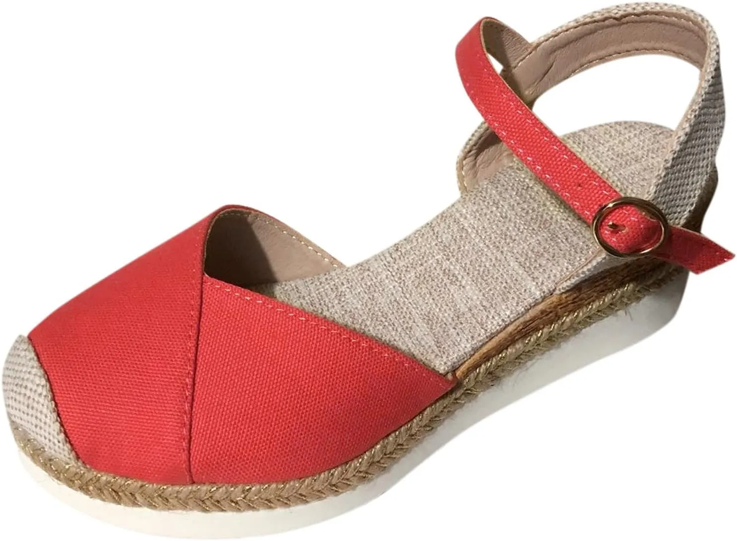 Wedge Sandals for Women Orthopedic Platform Summer Comfy Flat Open Toe Ankle Strap Strappy Fashion Outdoor Shoes