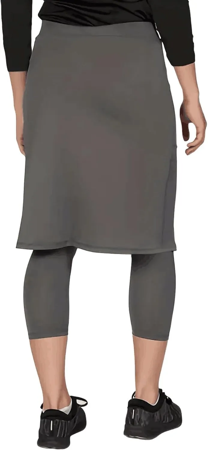 Women Athletic Knee Length Skirts with Leggings,Skorts Leggings&Skirted Capris Swim Skorts for Women Yoga Pockets