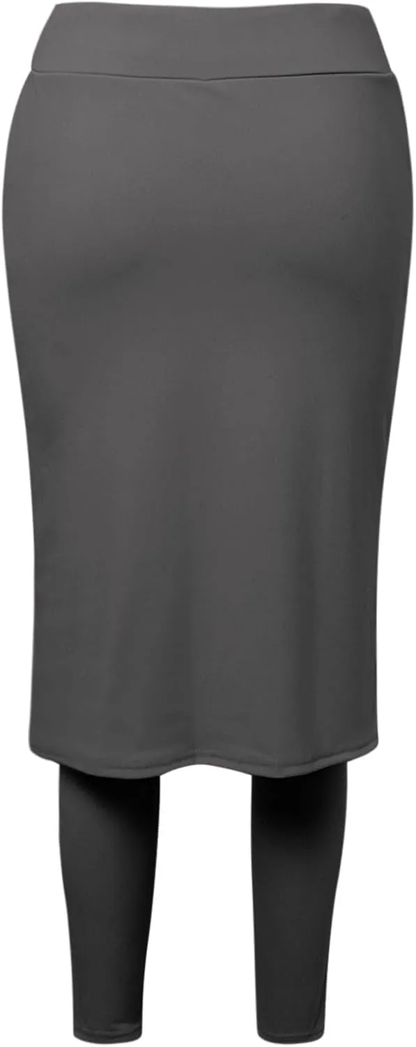 Women Athletic Knee Length Skirts with Leggings,Skorts Leggings&Skirted Capris Swim Skorts for Women Yoga Pockets