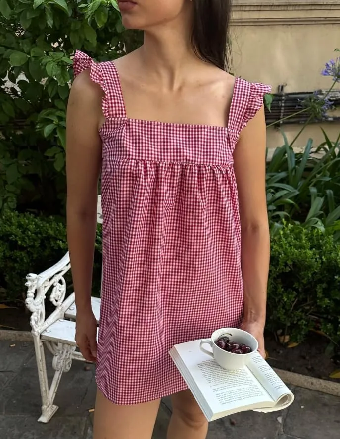 Women Boho Babydoll Mini Dress Y2k Flowy Ruffle Short Dress Casual Going Out Dress Cute Streetwear