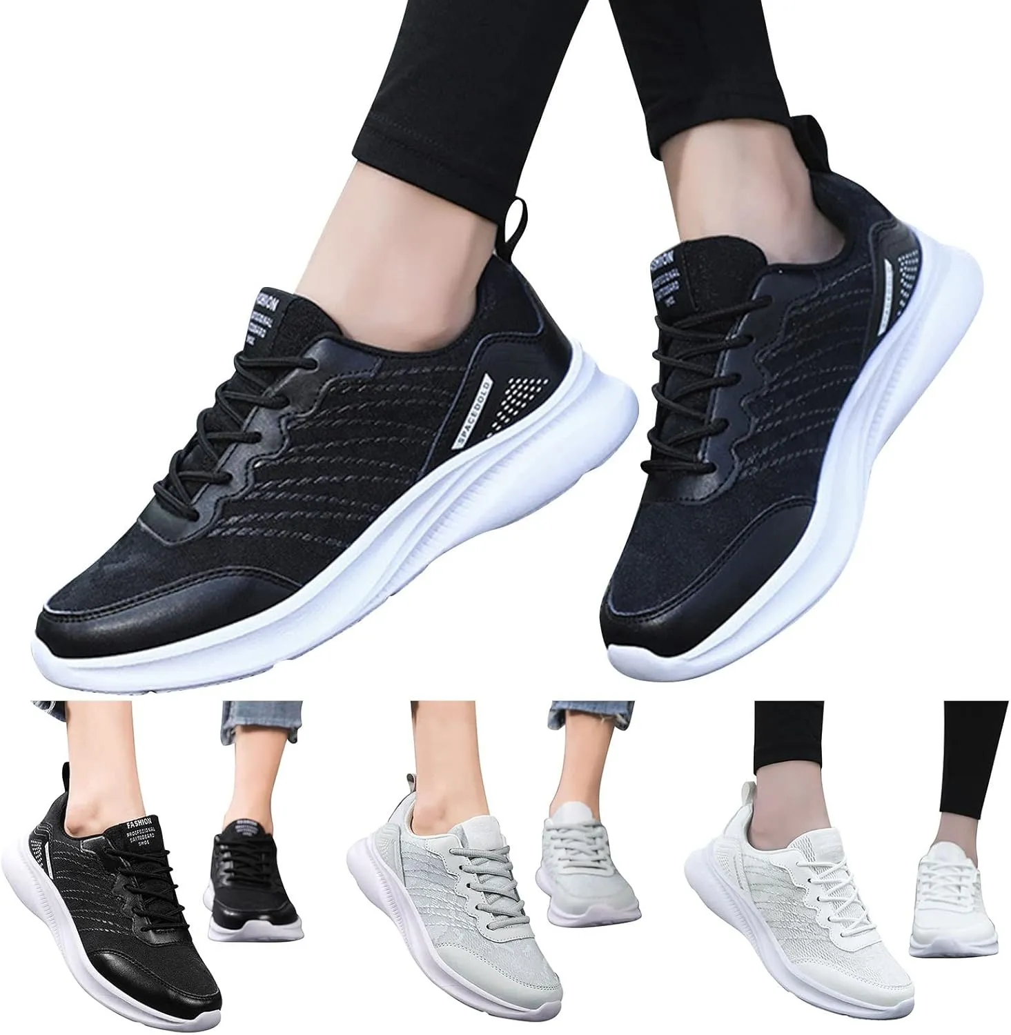 Women Breathable Slip On Sneakers Casual Walking Shoes Lightweight Canvas Comfortable Flats Non Slip Loafers