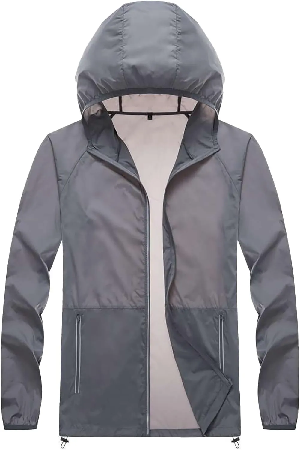 Women Casual Raincoats Active Outdoor Hooded Long Sleeve Rainproof Windproof Lightweight Jackets Trench Coats 2023