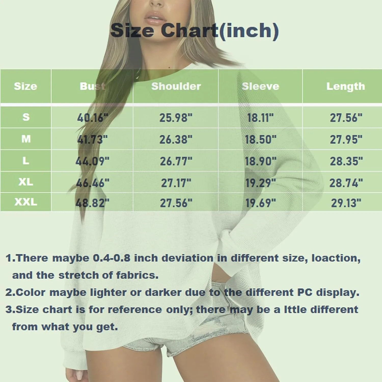 Women Oversized Sweatshirt Casual Long Sleeve Crewneck Waffle Knit Tops Trendy Loose Fall Tops Color Block Pullover