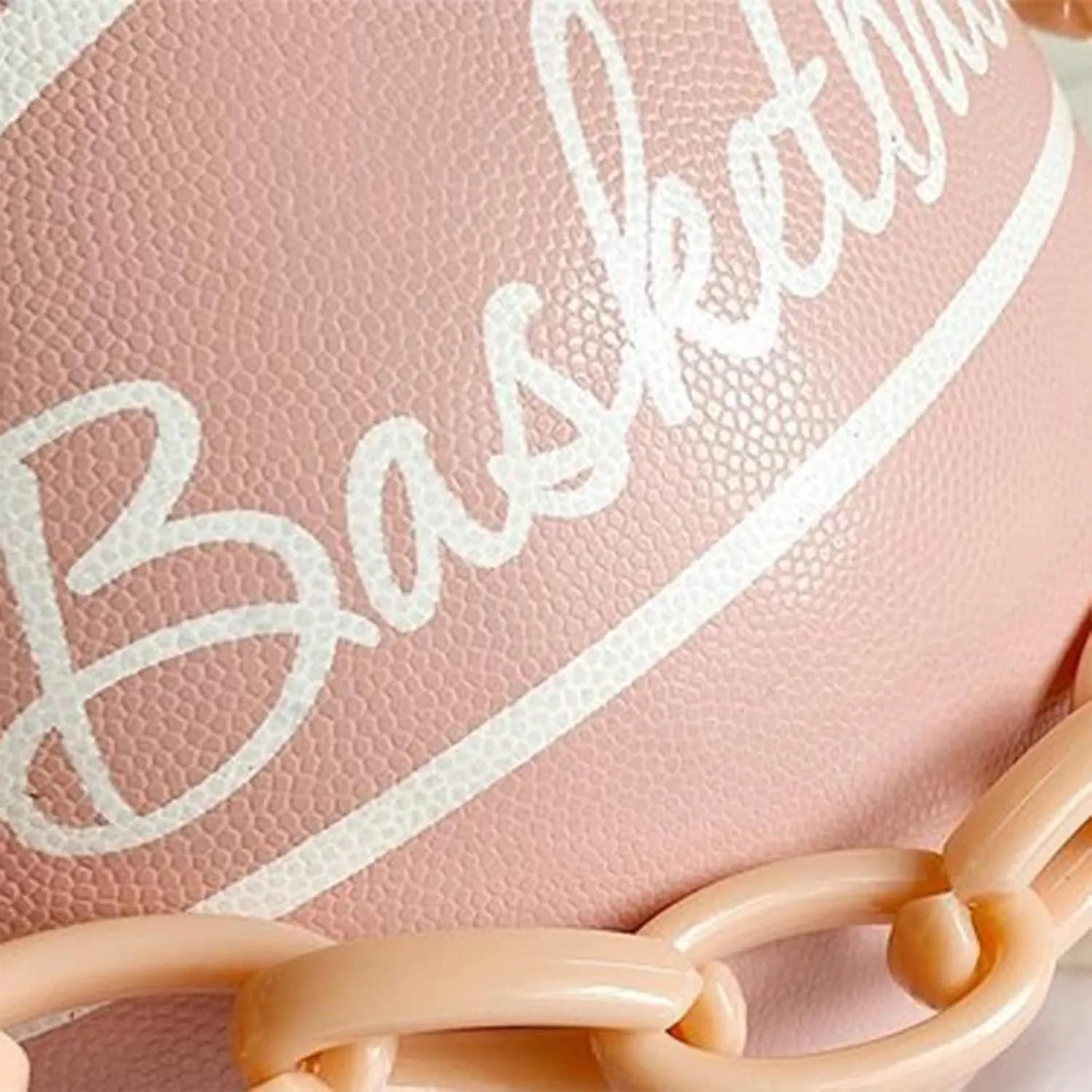 Women Shoulder Bag Chain Basketball Shaped Purse Round Body Handbag Clutch Wallets