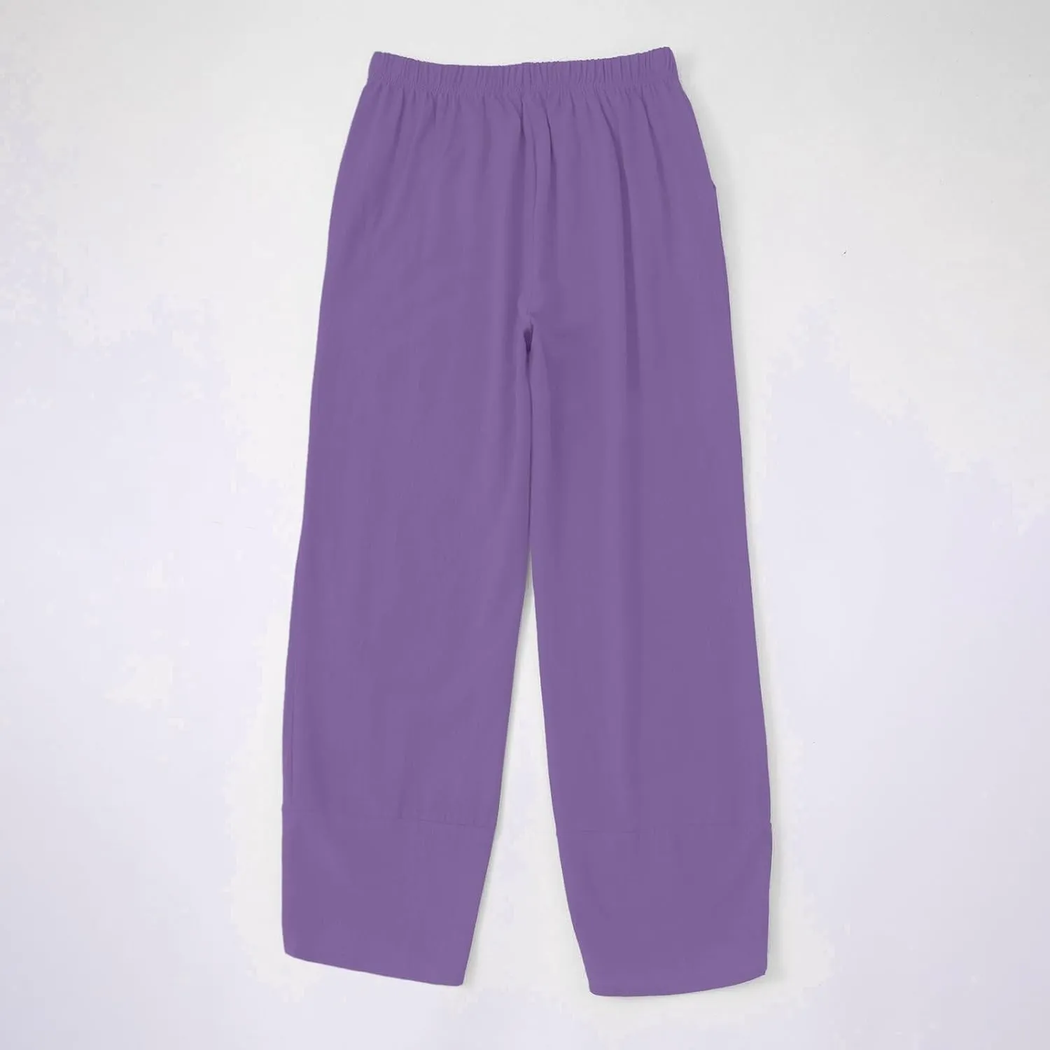 Women's Cotton Linen Pants Summer 2025 Casual Capri Pants with Pockets Cropped High Waisted Comfy Baggy Trousers