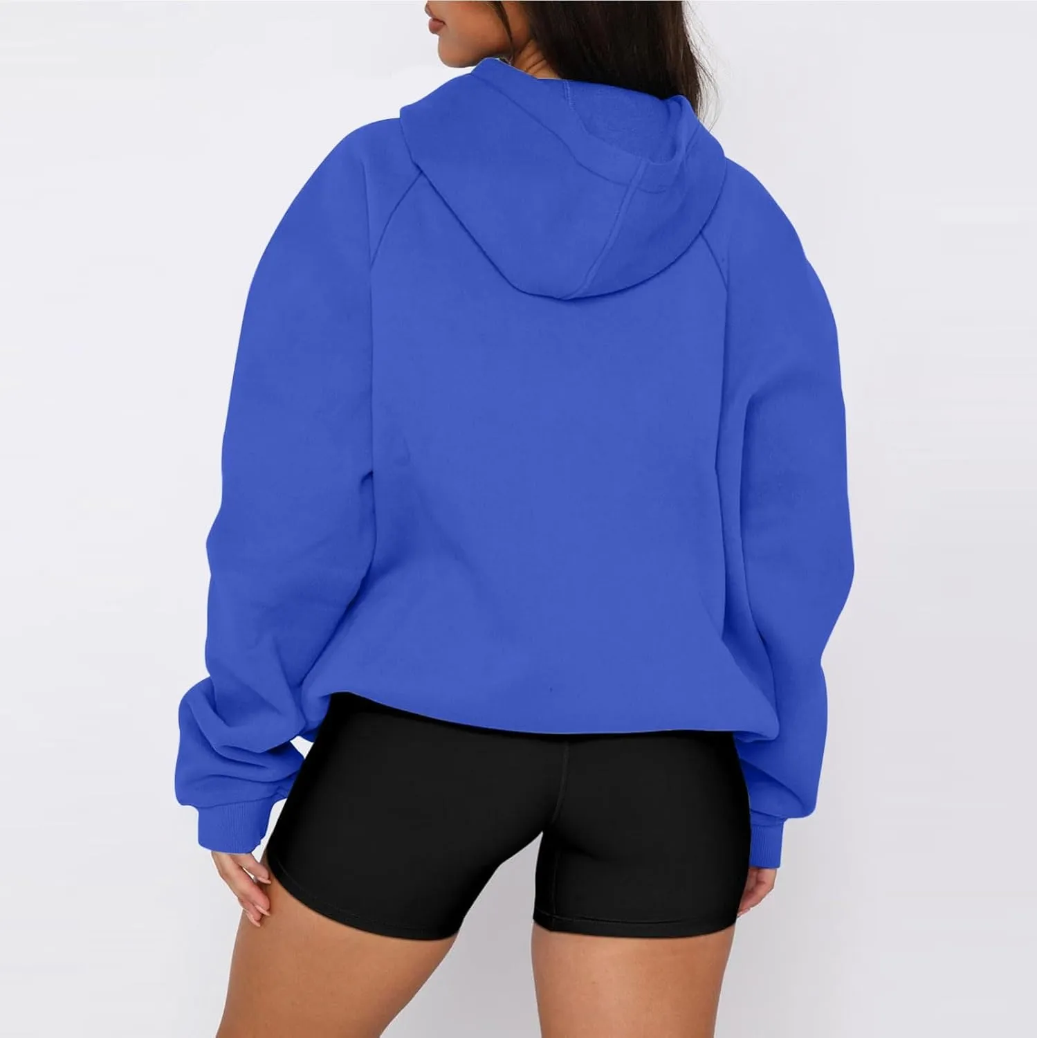 Womens Oversized Hoodies Winter Cute Sweatshirts Drawstring Fleece Hoodie Pullover 2024 Fashion Tops Trendy Outfits
