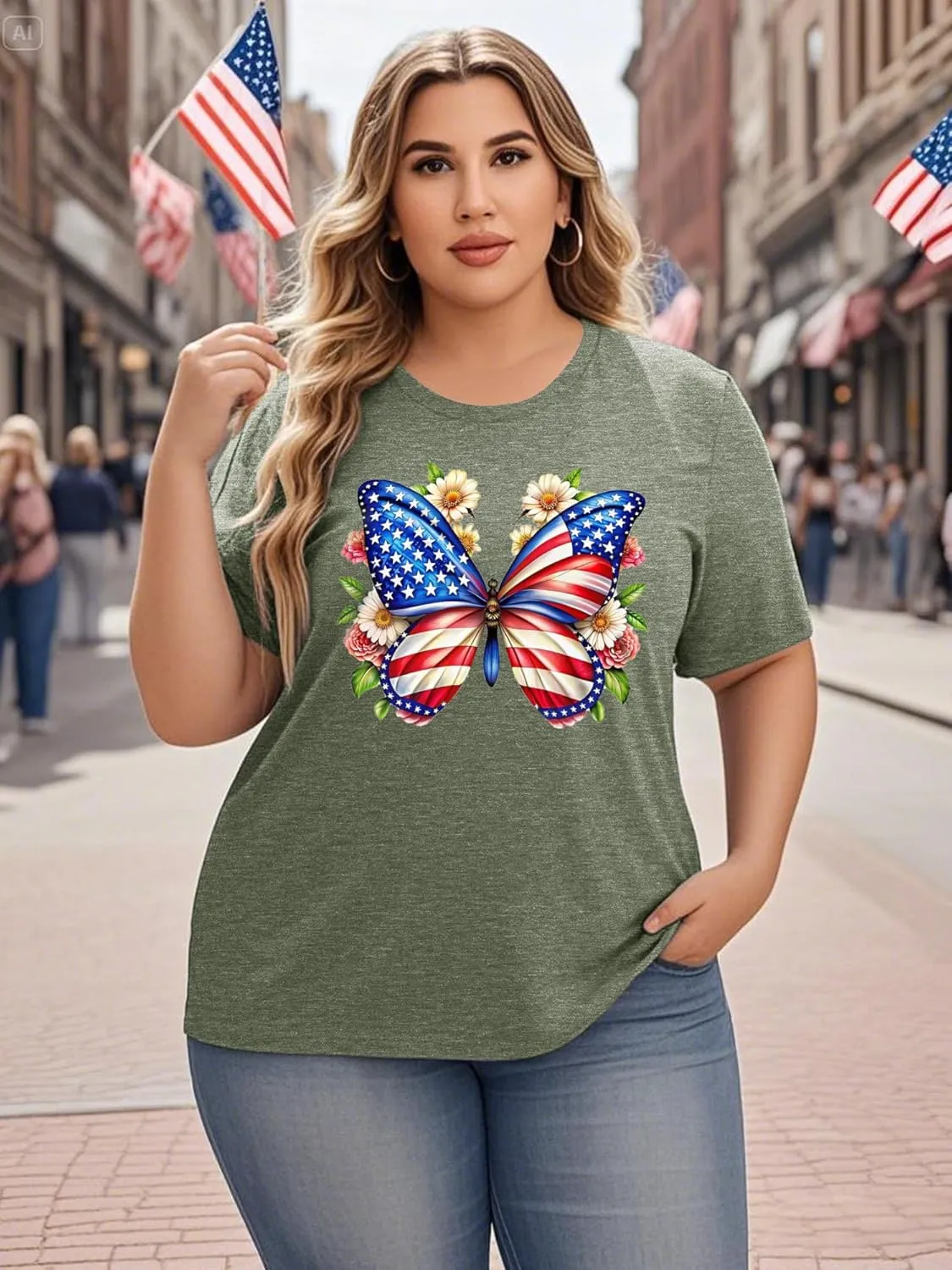 Womens Plus Size Daisy Graphic T-Shirt Summer Flower Cute Short Sleeve Shirts Casual Loose Tees Tops for Women