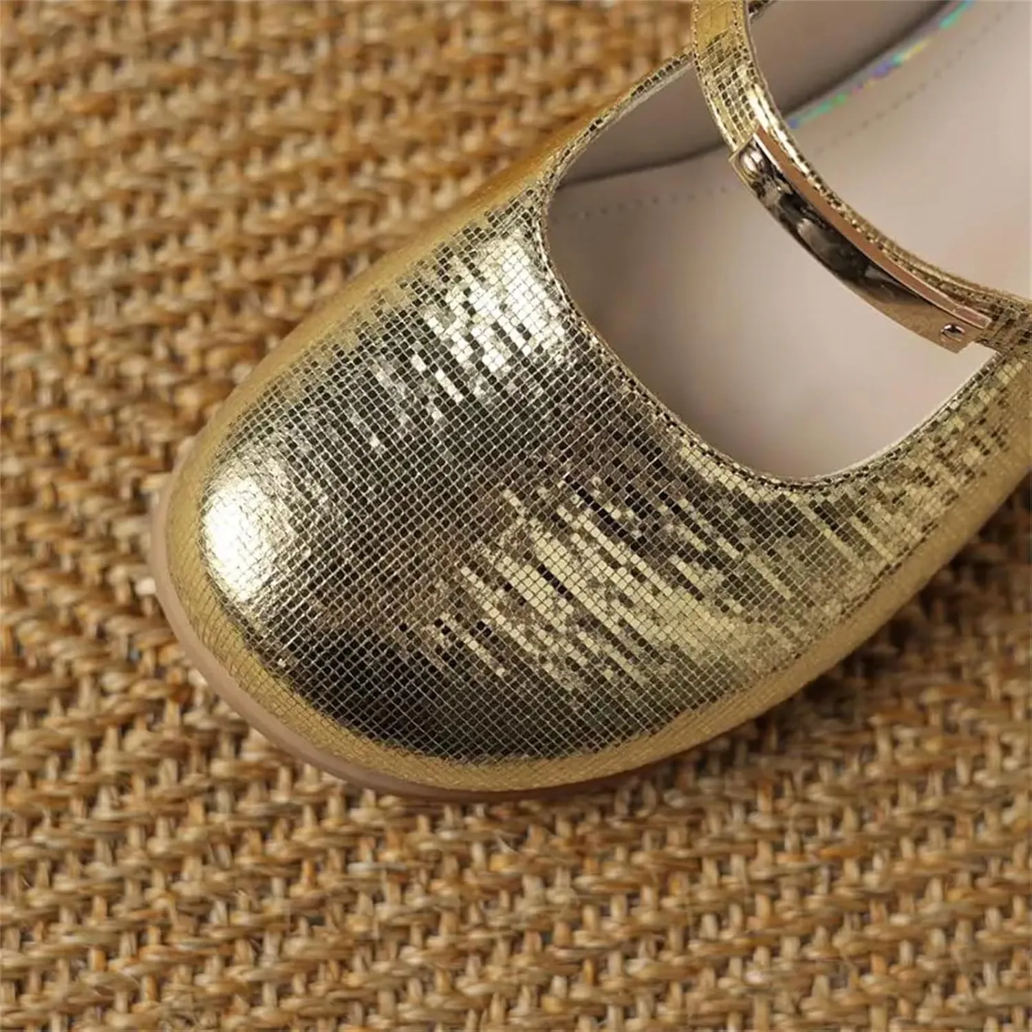 Women's Round Toe Buckle Mules - Low Heel Slip-On, Plus Size Daily Casual Shoes
