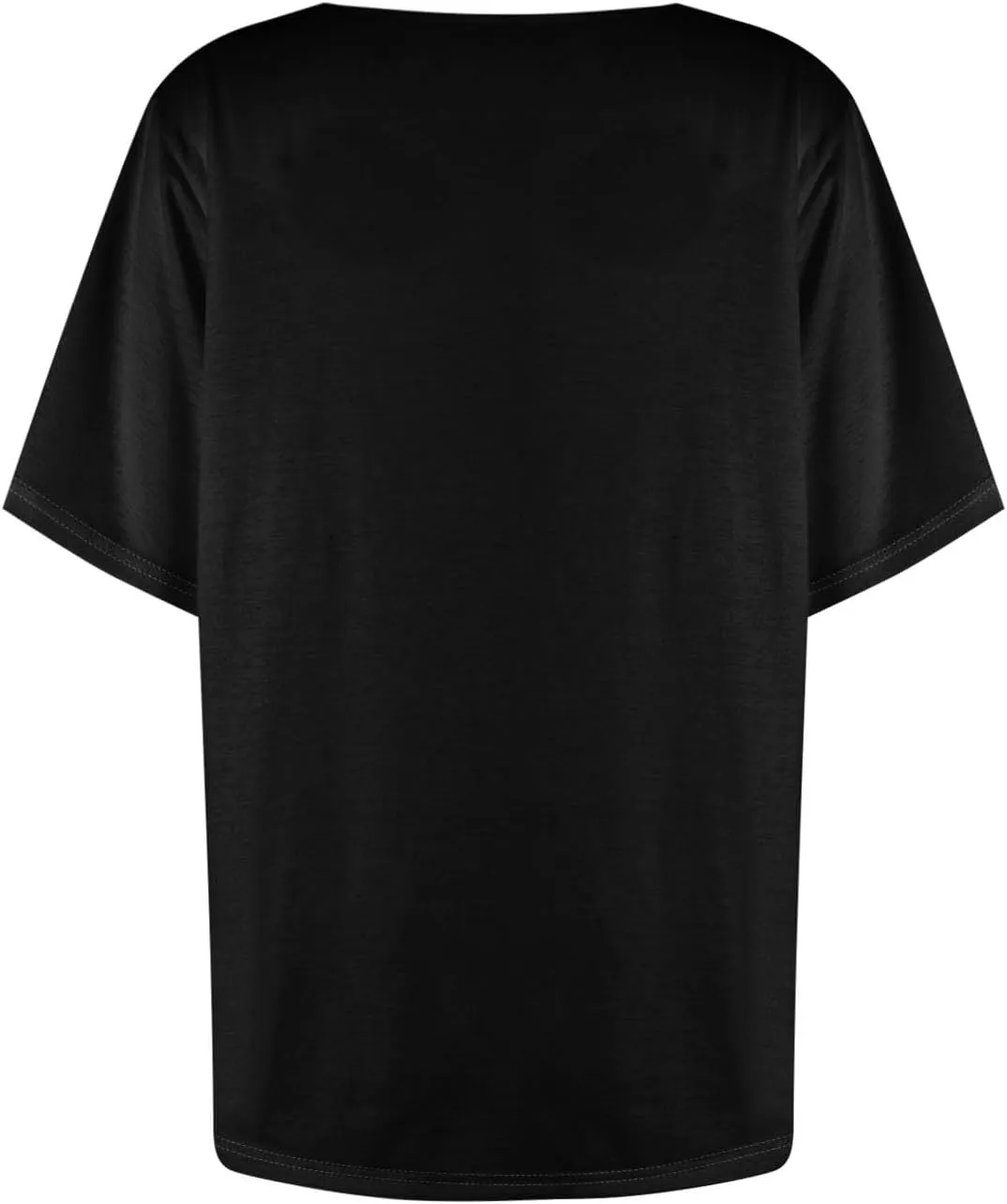 Womens Short Sleeve Tops Casual Asymmetrical Neck Cute Summer Shirts Button Loose Fit Business Dressy Blouses
