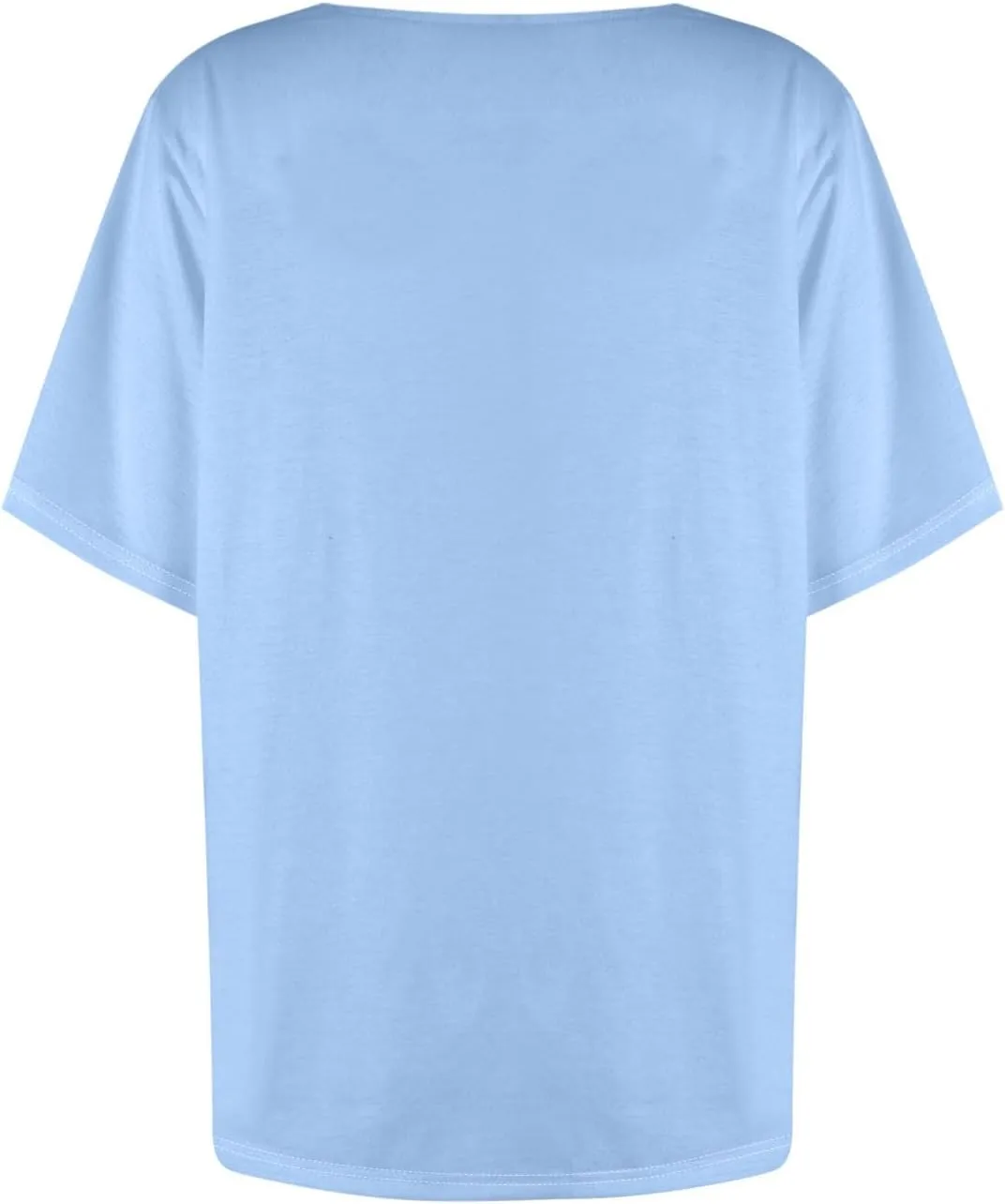 Womens Short Sleeve Tops Casual Asymmetrical Neck Cute Summer Shirts Button Loose Fit Business Dressy Blouses