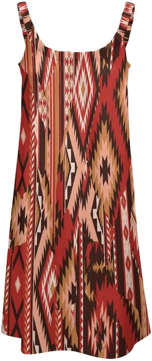 Women's Summer Casual Swing Beach Dresses Sleeveless Beach Cover Ups Swimwear