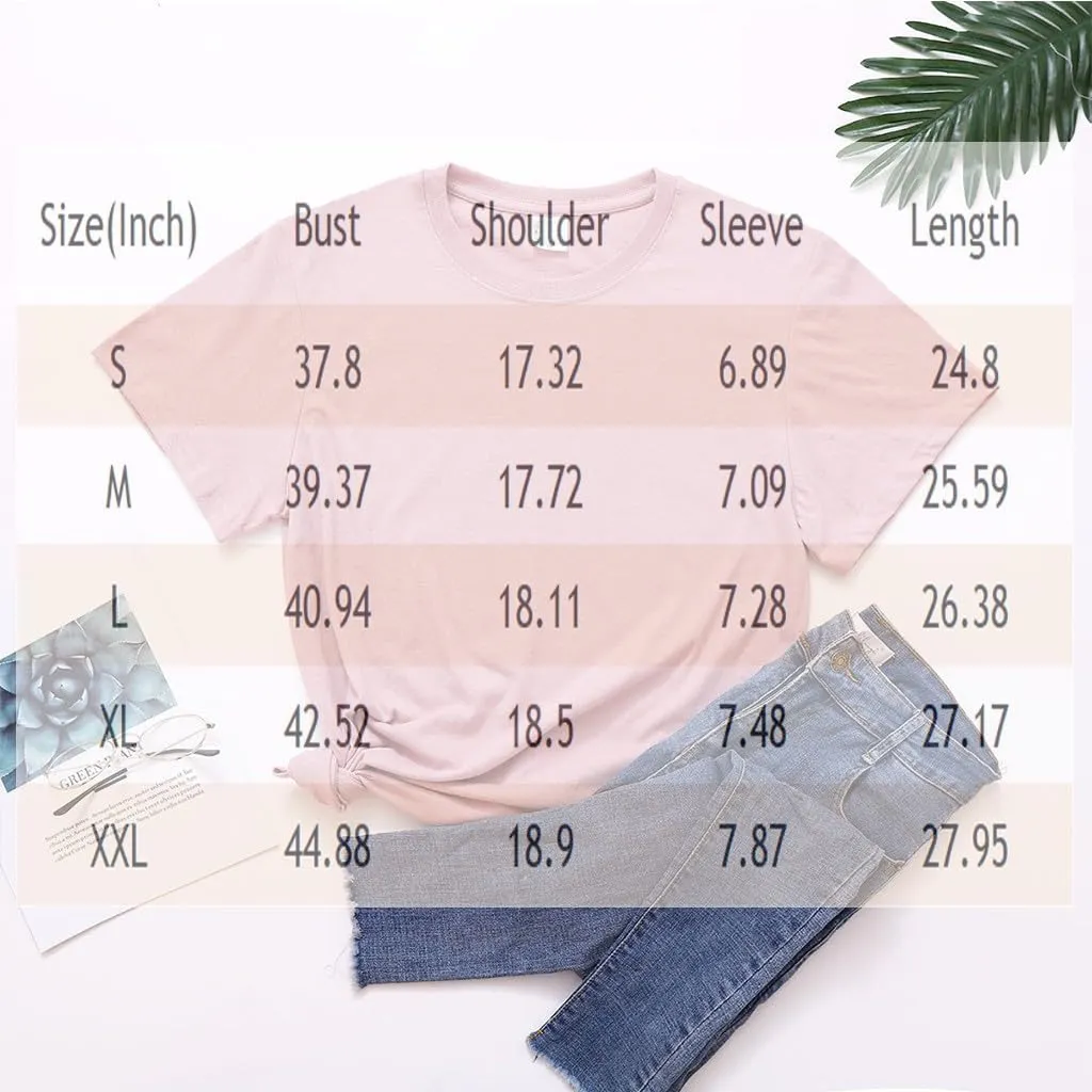 Womens Sunflowers Pattern Tshirts Boho Wildflower Graphic Short Sleeve Blouses Summer Casual Aesthetic Tunic Tee Tops