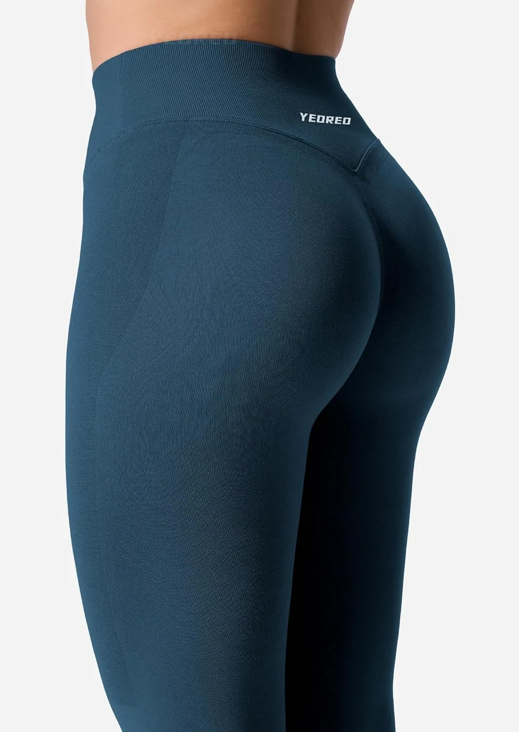 YEOREO V Waist Workout Leggings for Women Amplify Butt Lifting Scrunch Gym Leggings Seamless Yoga Pants
