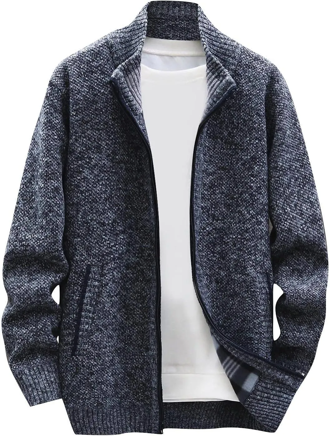 Ymosrh Winter Coats for Men Autumn and Men's Fashion Loose Cardigan Warm Lapel Hooded Jacket Sweater Mens Coats